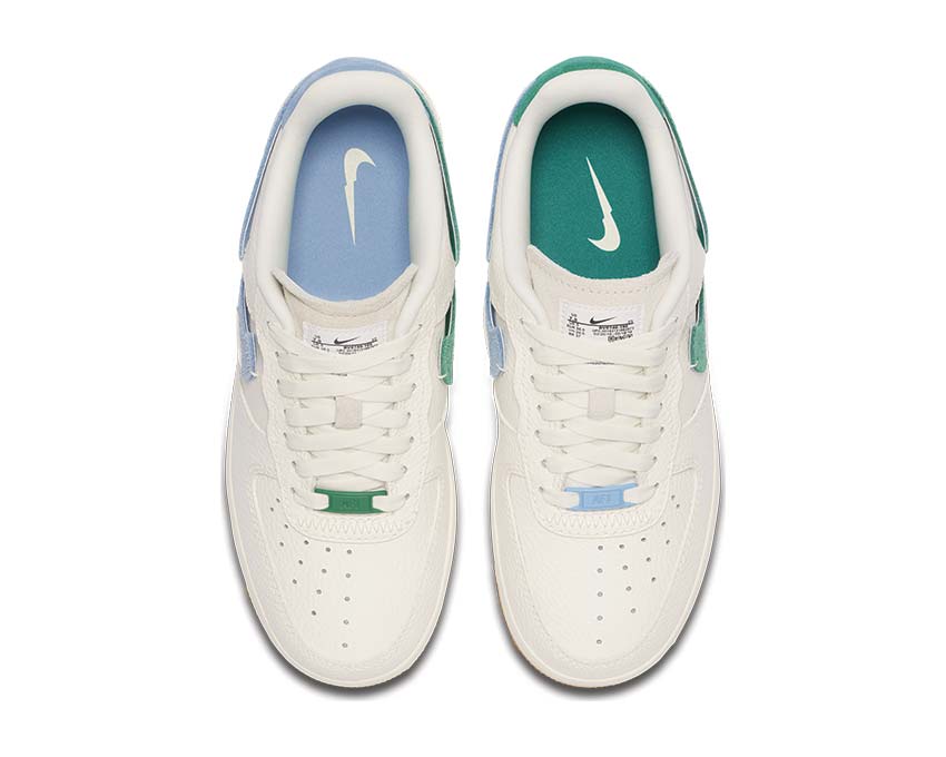 Nike Air Force 1 '07 LXX Sail / Mystic Green - Light Blue - White BV0740-100