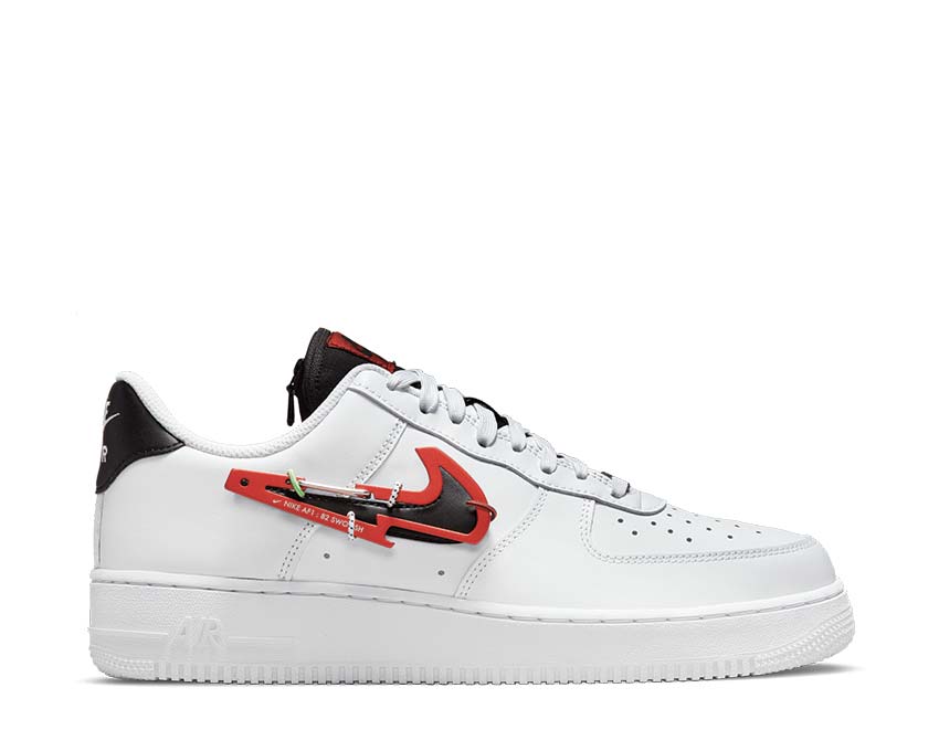 Nike Air Force 1 '07 Premium White / Black - Pomegranate - Habanero Red DH7579-100