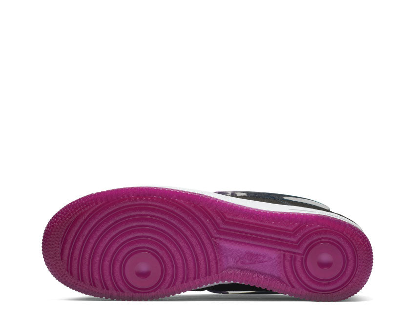 Nike Air Force 1 '07 Premium 2 Black Active Fuchsia Blue Lagoon White AT4143 001