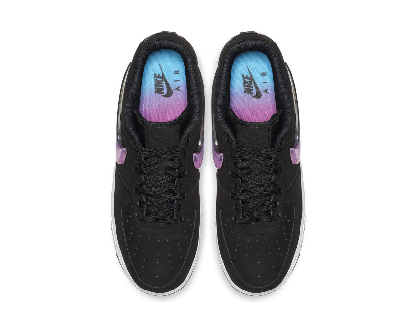 Nike Air Force 1 '07 Premium 2 Black Active Fuchsia Blue Lagoon White AT4143 001