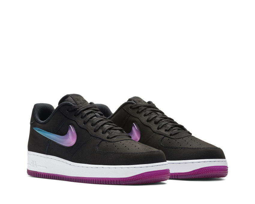 Nike Air Force 1 '07 Premium 2 Black Active Fuchsia Blue Lagoon White AT4143 001