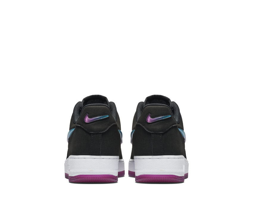 Nike Air Force 1 '07 Premium 2 Black Active Fuchsia Blue Lagoon White AT4143 001