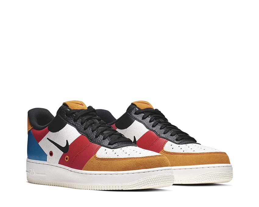 Nike Air Force 1 '07 Prm 1 Sail Black Imperial Blue Amber Rise CI0065-101
