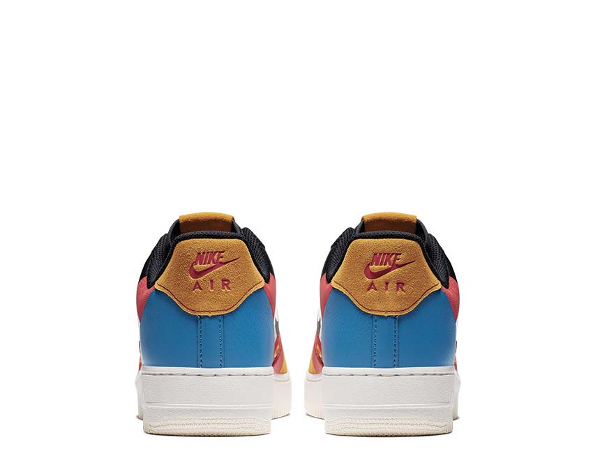 Nike Air Force 1 '07 Prm 1 Sail Black Imperial Blue Amber Rise CI0065-101