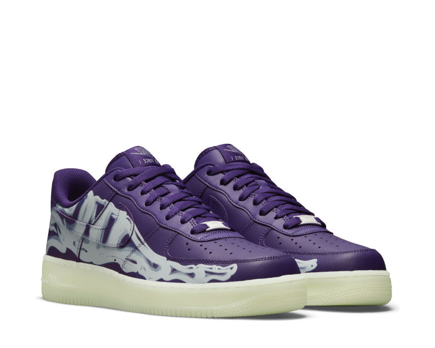 Nike Air Force 1 '07 Skeleton QS Court Purple / Court Purple - White CU8067-500