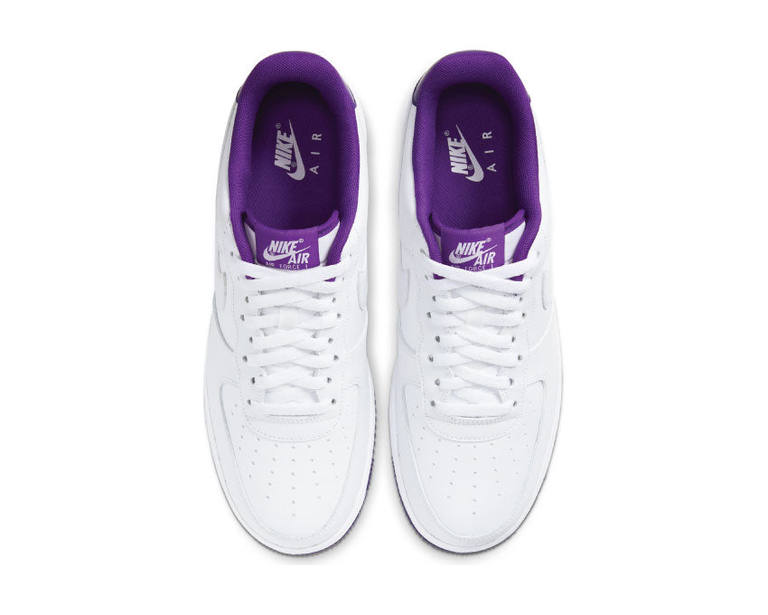 Nike Air Force 1 '07 White / White - Voltage Purple CJ1380-100