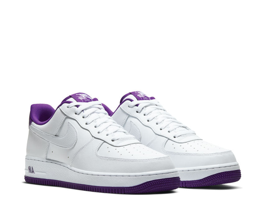 Nike Air Force 1 '07 White / White - Voltage Purple CJ1380-100