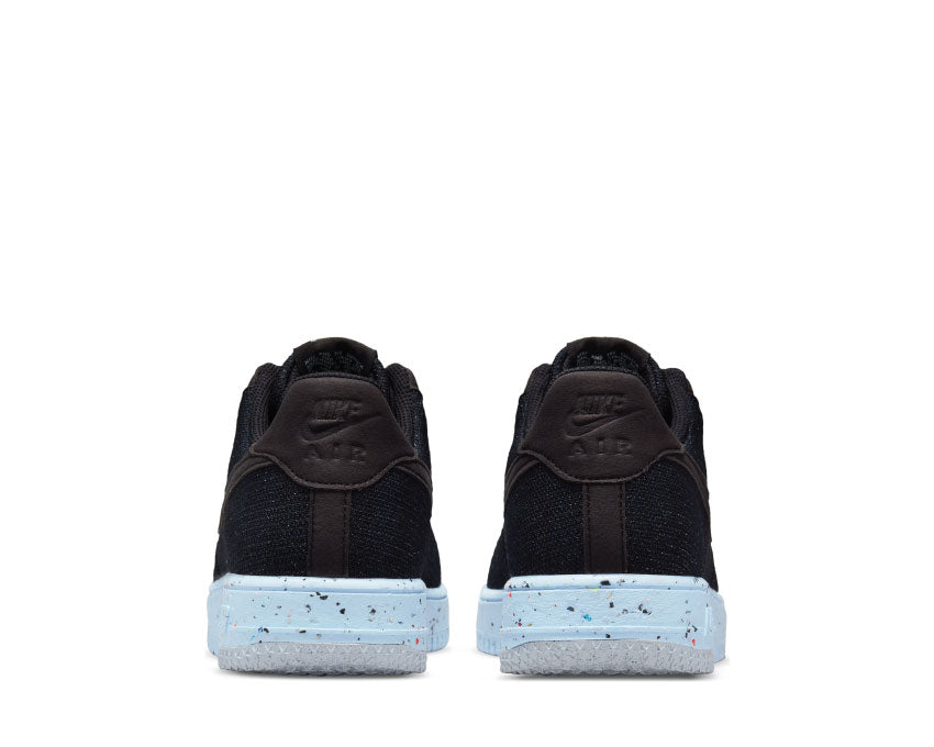 Nike Air Force 1 Crater Flyknit Black / Black - Chambray Blue DC4831-001