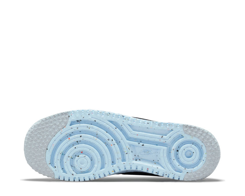 Nike Air Force 1 Crater Flyknit Black / Black - Chambray Blue DC4831-001