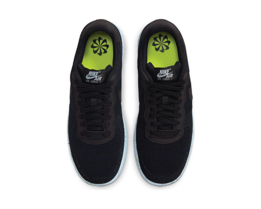 Nike Air Force 1 Crater Flyknit Black / Black - Chambray Blue DC4831-001