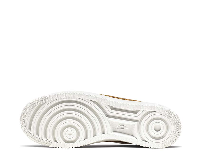 Nike Air Force 1 Flyknit 2.0 Gold Suede Sail Burnt Sienna CI0051-700