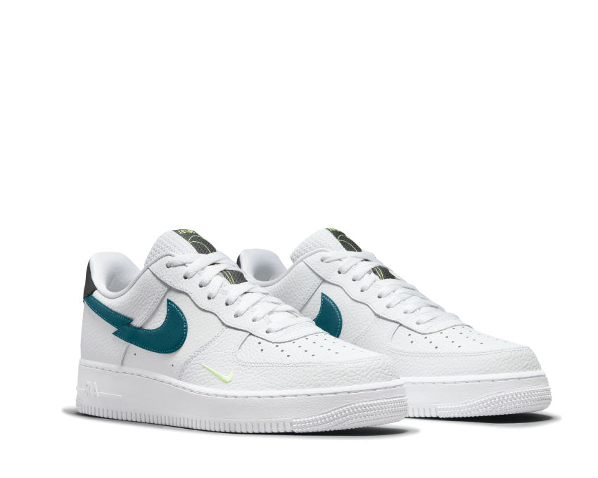 Nike Air Force 1 Low White / Aquamarine - Lime Glow - Off Noir DJ6894-100