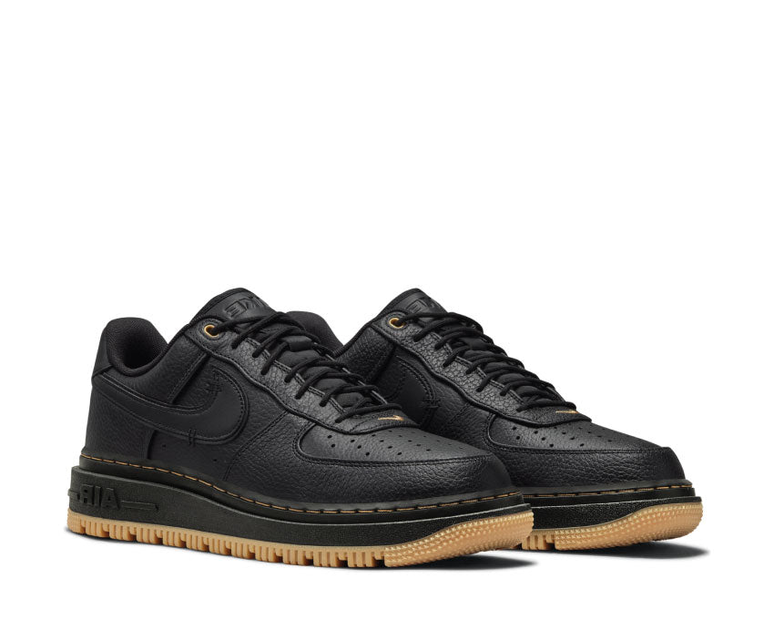 Nike Air Force 1 LUXE Black / Black - Bucktan - Gum Yellow DB4109-001