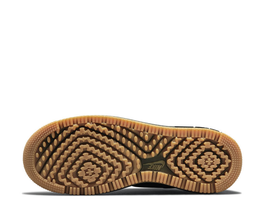 Nike Air Force 1 LUXE Black / Black - Bucktan - Gum Yellow DB4109-001