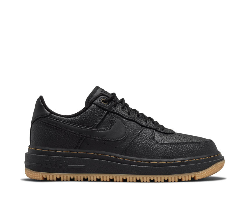 Nike Air Force 1 LUXE Black / Black - Bucktan - Gum Yellow DB4109-001