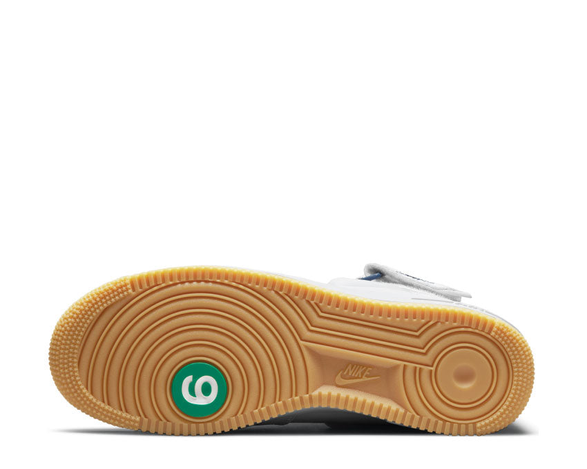 Nike Air Force 1 Mid QS White / White - Midnight Navy - Gum Yellow DH5622-100