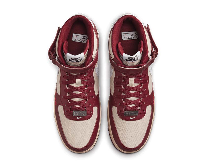 Nike Air Force 1 Mid Team Red / White - Pearl White - Black DO7045-600