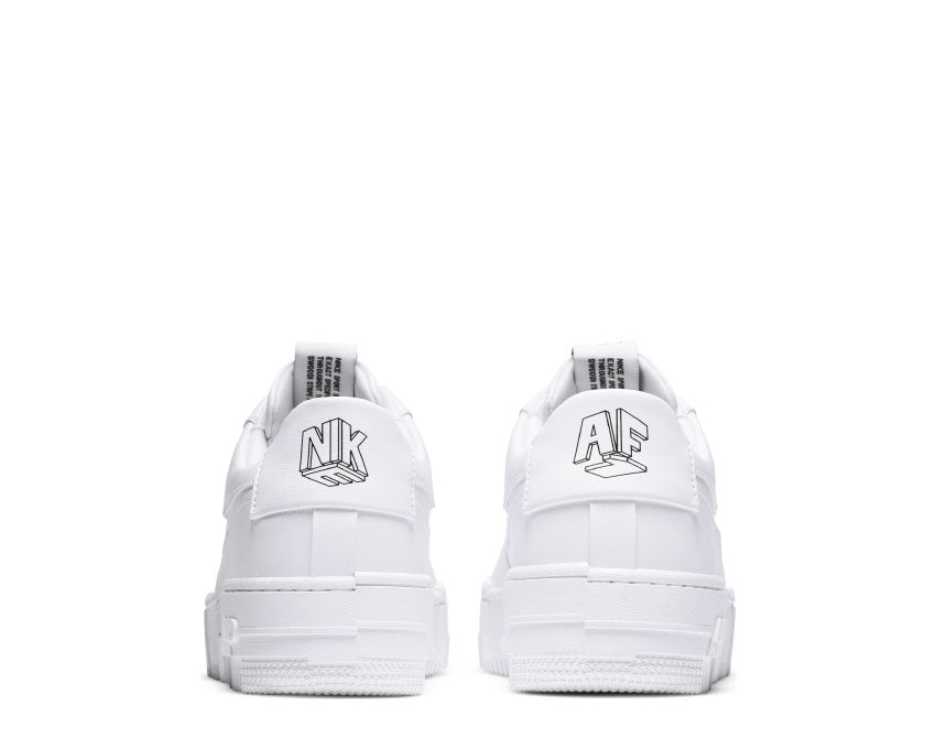 Nike Air Force 1 Pixel Whte / White - Back - Sail CK6649-100
