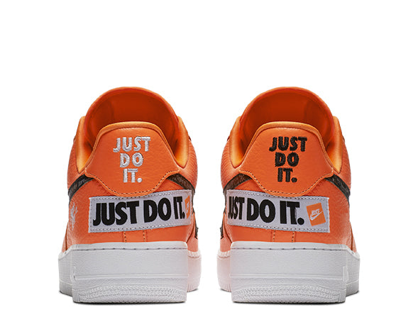 Nike Air Force 1 Premium  Orange "Just Do It"
