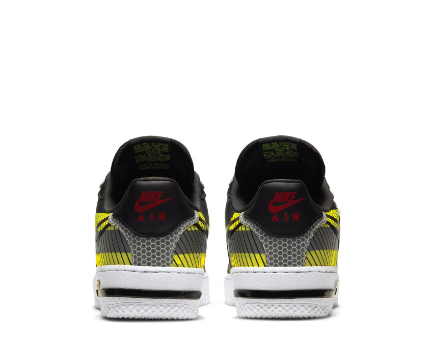 Nike Air Force 1 React LX Anthracite / Black - Volt - Habanero Red CT3316-003