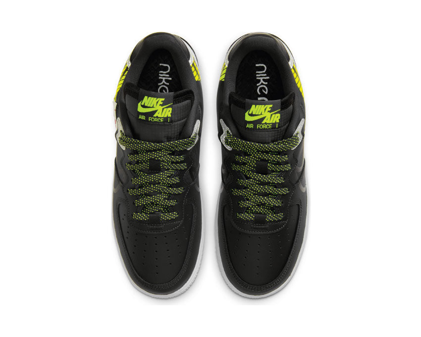 Nike Air Force 1 React LX Anthracite / Black - Volt - Habanero Red CT3316-003