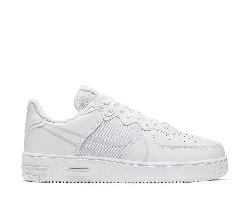 Nike Air Force 1 React White / Pure Platinum CT1020-101
