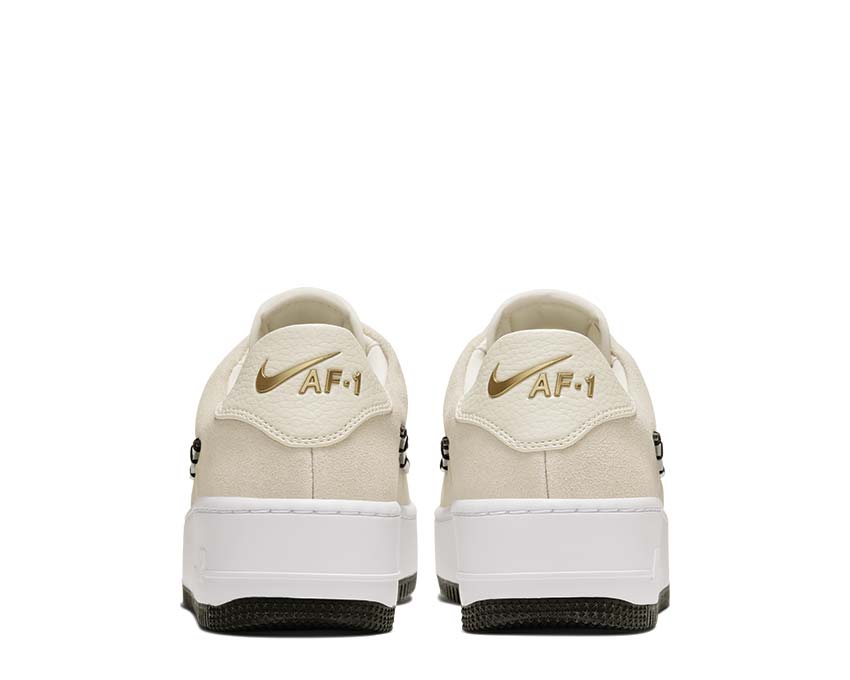 Nike Air Force 1 Sage Low LX Light Cream / Black - Metallic Gold - White CI3482-200