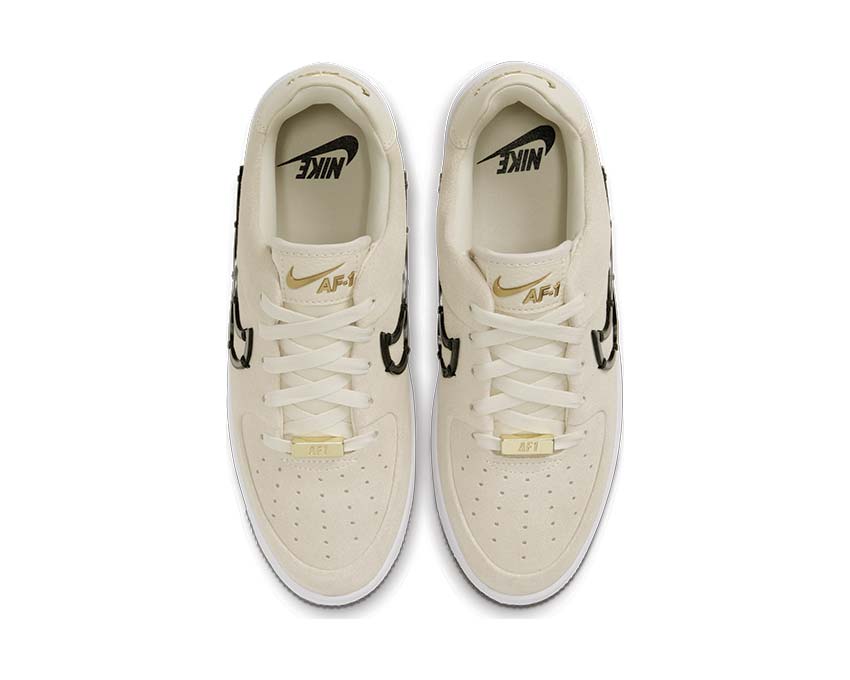 Nike Air Force 1 Sage Low LX Light Cream / Black - Metallic Gold - White CI3482-200