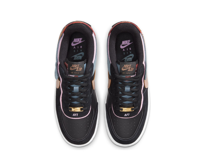 Nike Air Force 1 Shadow Black / Metallic Red Bronze - LT Arctic Pink CU5315-001