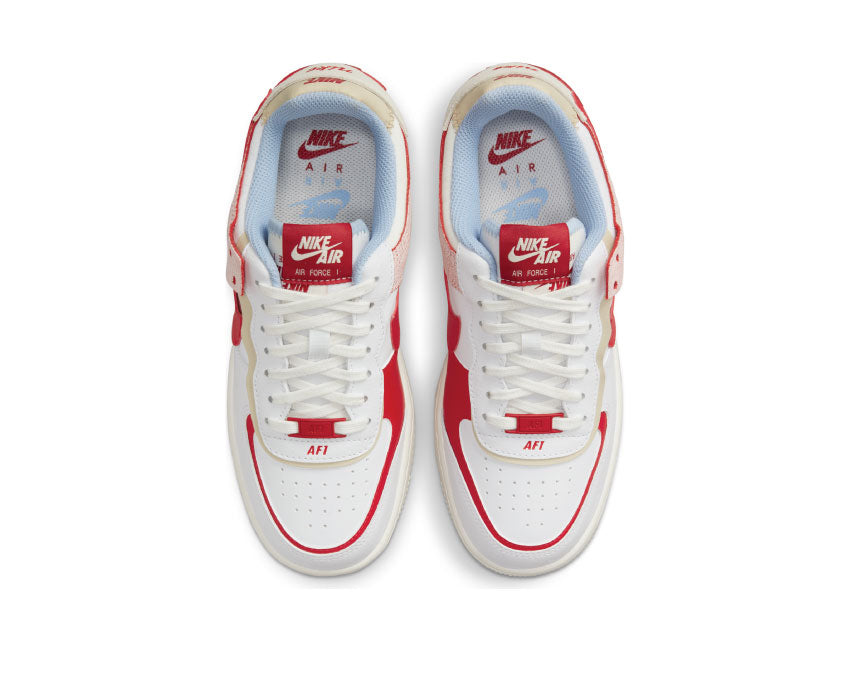 Nike Air Force 1 Shadow Summit White / University Red - Gym Red CI0919-108