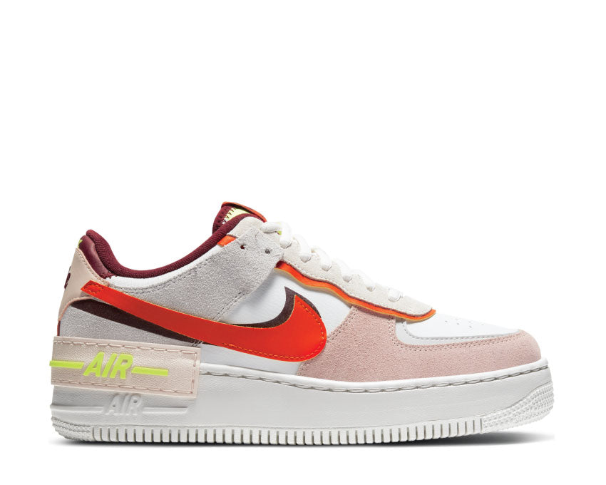 Nike Air Force 1 Shadow Team Red / Orange - Orange Pearl - Volt CU8591-600