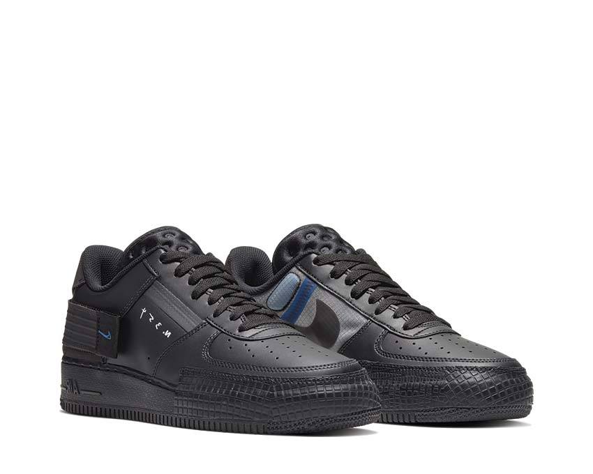 Nike Air Force 1 Type Black / Photo Blue - Platinum Tint AT7859-001