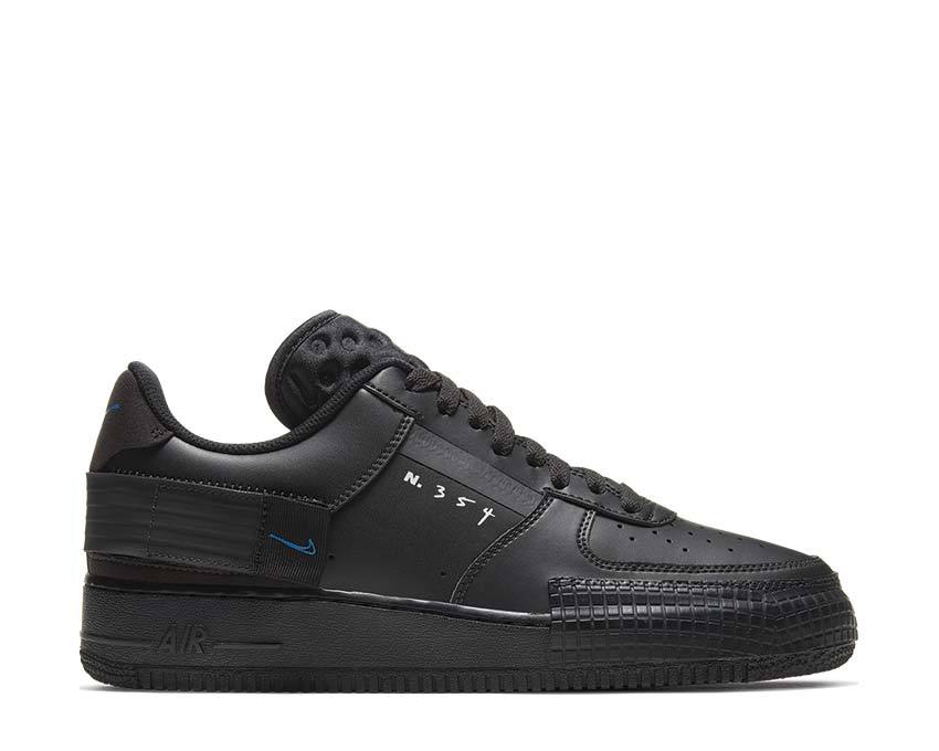 Nike Air Force 1 Type Black / Photo Blue - Platinum Tint AT7859-001