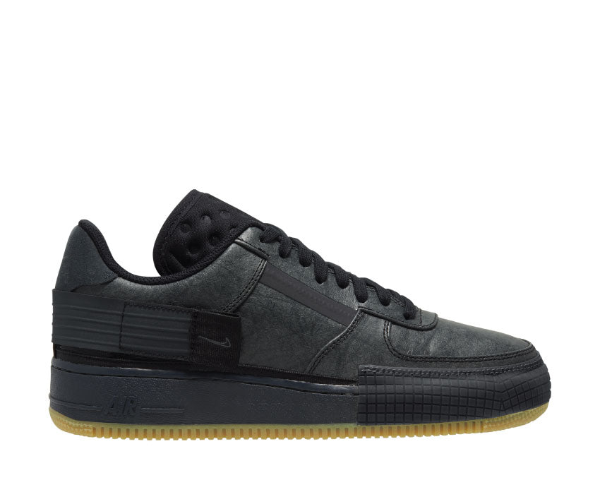 Nike Air Force 1 Type Black / Anthracite - Gum Light Brown CJ1281-001