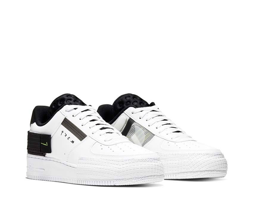Nike Air Force 1 Type White / Volt - Black - White AT7859-101