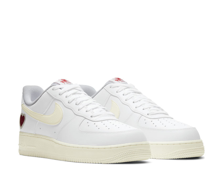 Nike Air Force 1 White / Sail - University Red DD7117-100