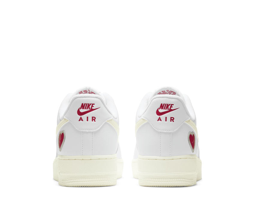 Nike Air Force 1 White / Sail - University Red DD7117-100
