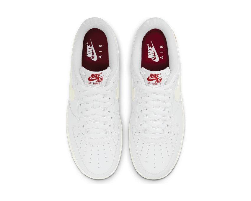Nike Air Force 1 White / Sail - University Red DD7117-100