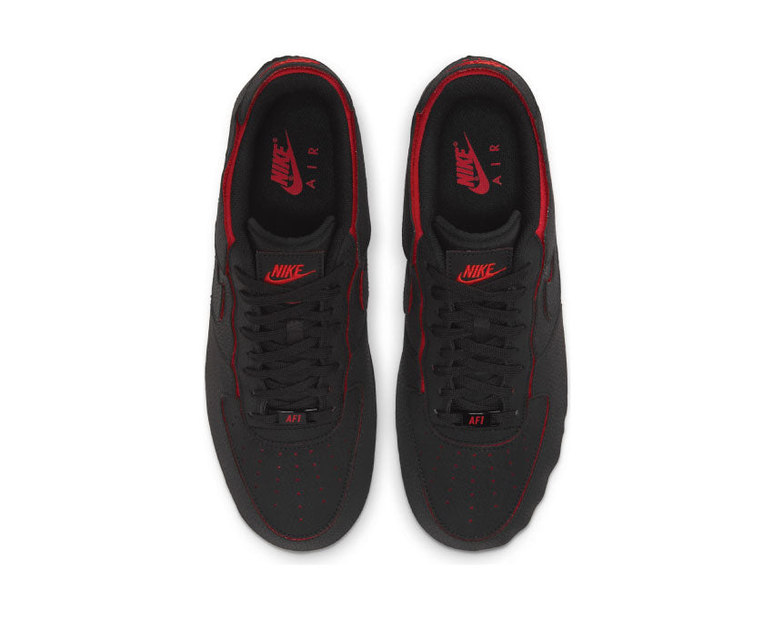 Nike Air Force 1/1 Black / Black - Chile Red - Pine Green DD2429-001