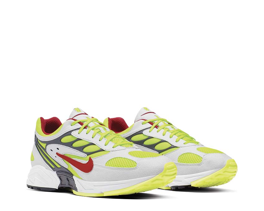 Nike Air Ghost Racer White Atom Red Neon Yellow Dark Grey AT5410-100
