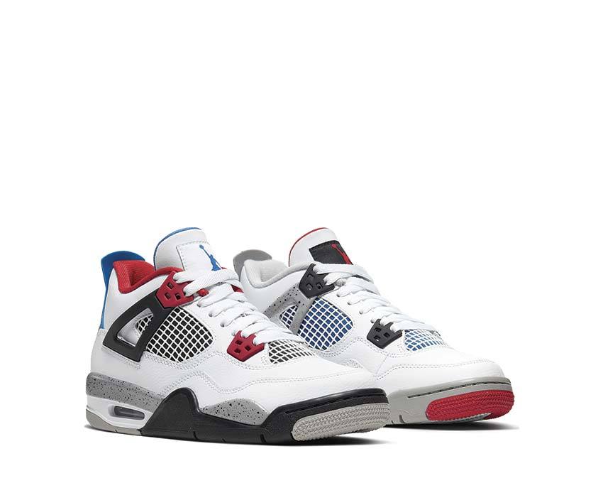 Air Jordan 4 Retro White / Military Blue - Fire Red - Tech Grey 408452-146