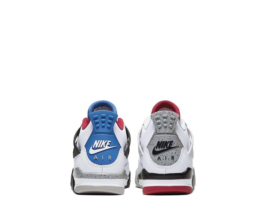 Air Jordan 4 Retro White / Military Blue - Fire Red - Tech Grey 408452-146
