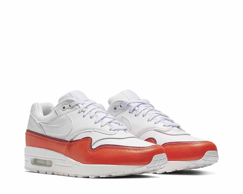 Nike Air Max 1 SE Overbranded White Team Orange True Berry 881101-102
