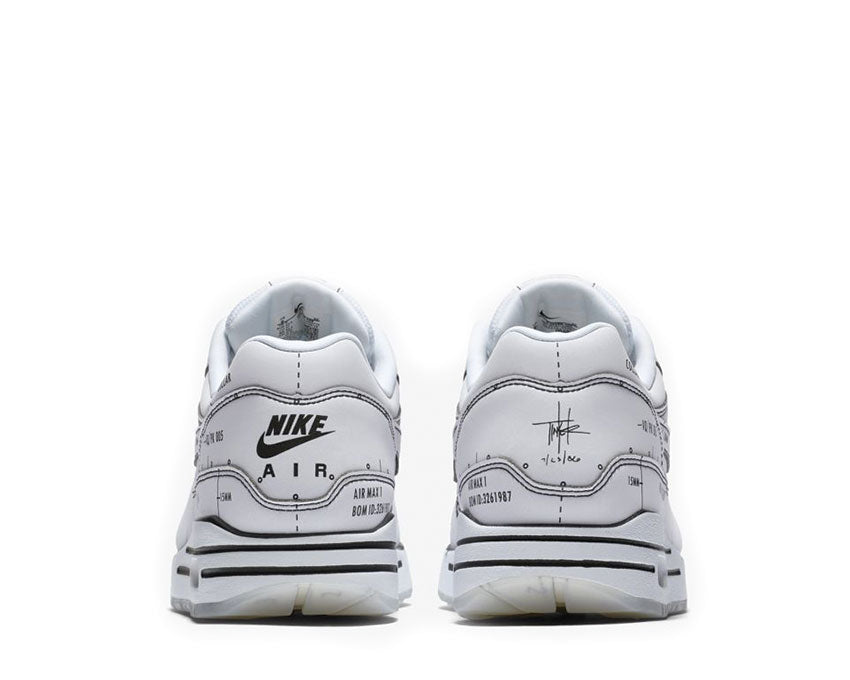 Nike Air Max 1 Tinker "Sketch To Shelf" Schematic White / White - Black CJ4286-100