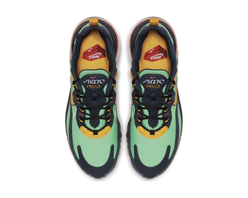 Nike Air Max 270 React Electro Green Yellow Ochre Obsidian AO4971-300