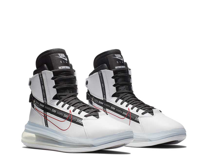 Nike Air Max 720 Satrn White Black University Red AO2110 100