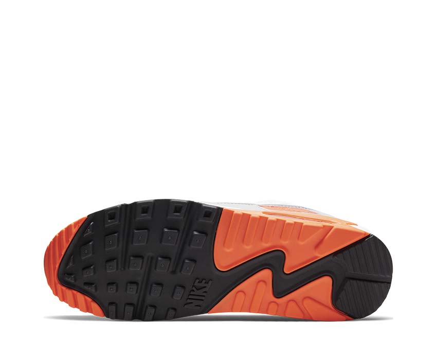 Nike Air Max 90 White / White - Hyper Orange - LT Smoke Grey CT4352-103