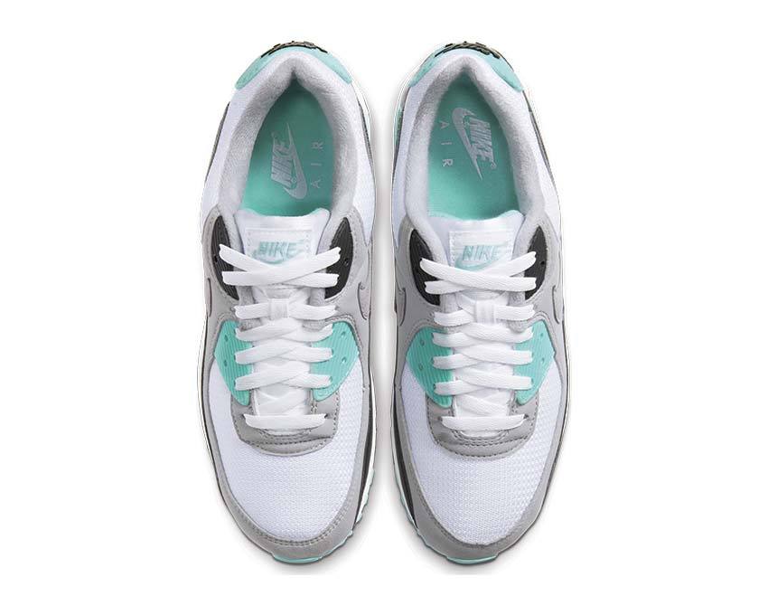 Nike Air Max 90 White / Particle Grey - Hyper Turquoise - Black CD0881-100