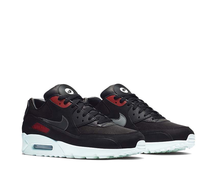 Nike Air Max 90 Premium Black / Cool Grey - Teal Tint - University Red CK0902-001