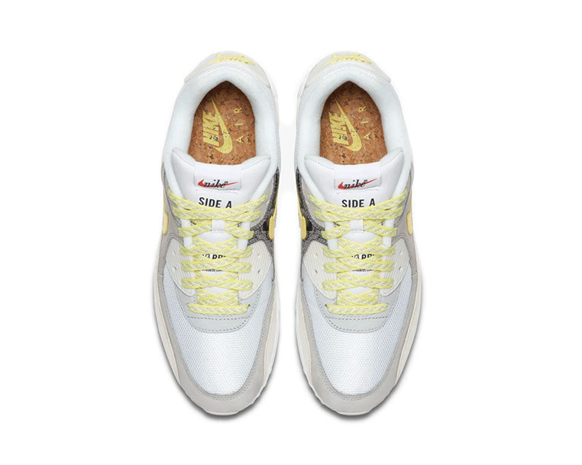 Nike Air Max 90 Premium QS Side A White / Lemon Frost - Light Bone CI6394-100
